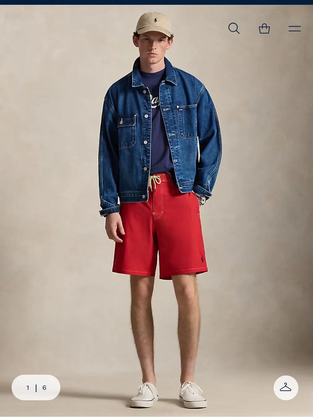 Polo by Ralph Lauren 8.5-Inch Kailua Classic Fit Swim Trunk Red Men’s XXL